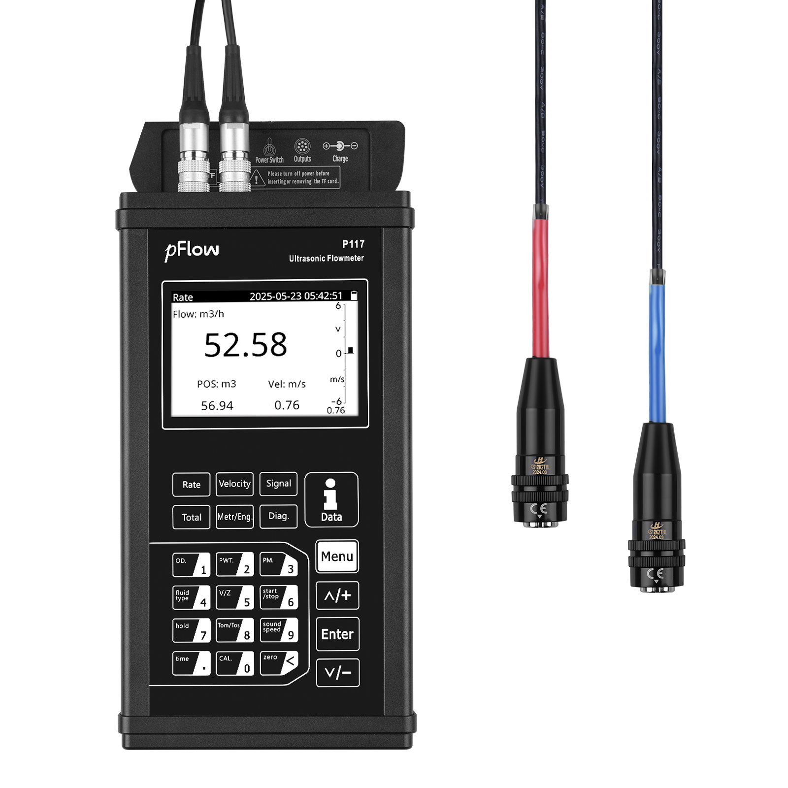 Smart Portable High-temp Flow Meter