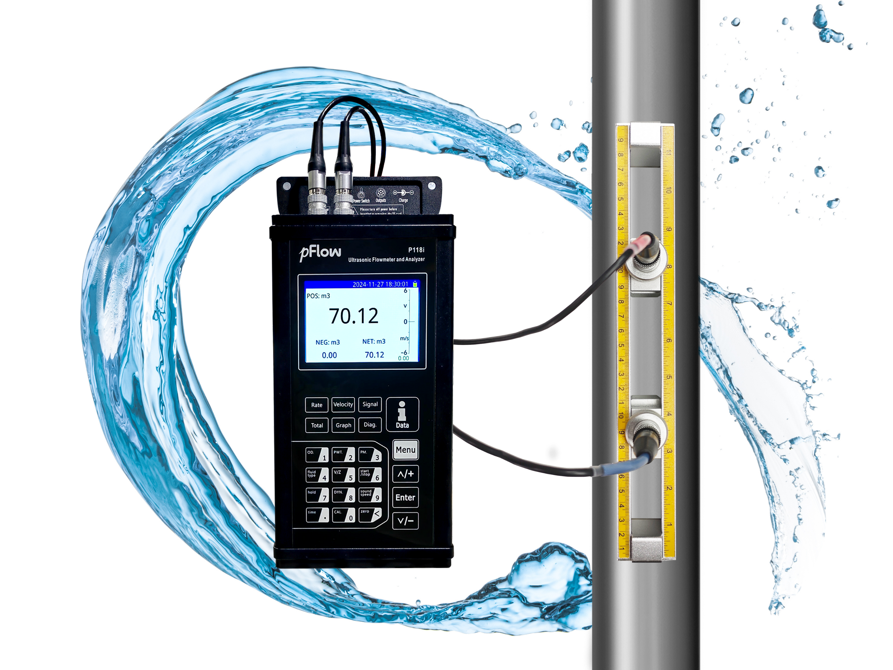 P118i Ultrasonic Flowmeter For Municipal Water Distribution Projects